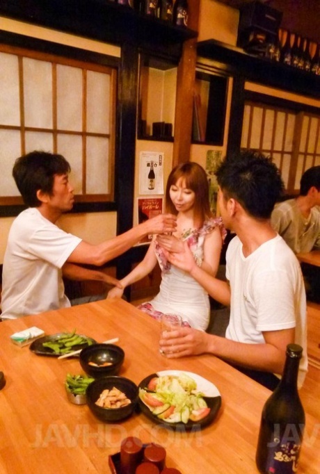 Redheaded Japanese girl Minami Kitagawa is selected to be masturbated 80725346