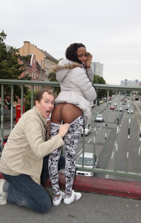 Ebony girl Nelly goes pussy to mouth with a white guy in an abandoned building 54741876